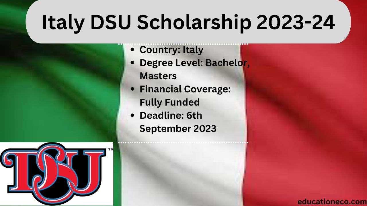 Italy DSU Scholarship 2023-24