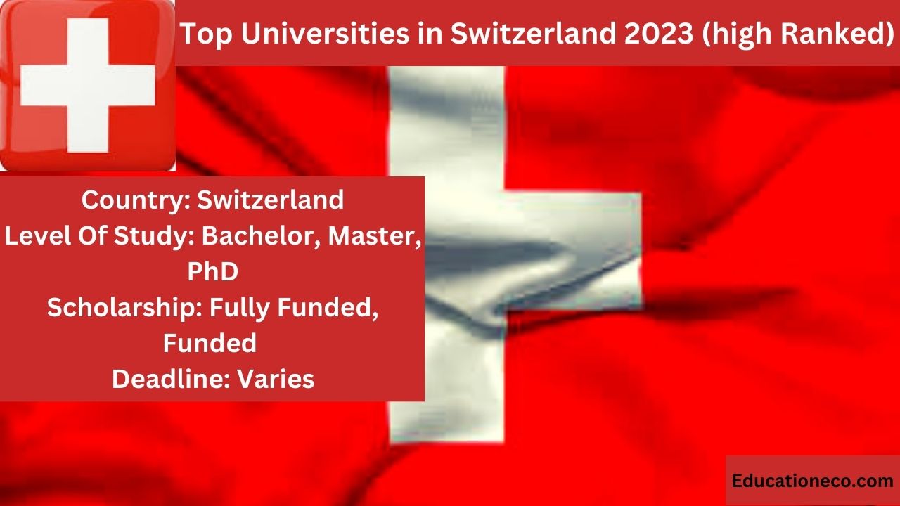 Top Universities in Switzerland 2023